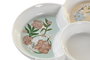 DKD Home Decor Bandeja de Aperitivo Gres y Bambú Verde 22x22x3 cm
