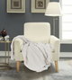 DKD Home Decor Manta de Chenilla Crudo 130x170x170 cm