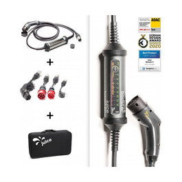 Juice Technology JUICE BOOSTER 2 Traveller Plus EV Set (EU) (anthrazit/schwarz, 1,4 - 22 kW, 3,1 Meter Kabel) Cargador EV