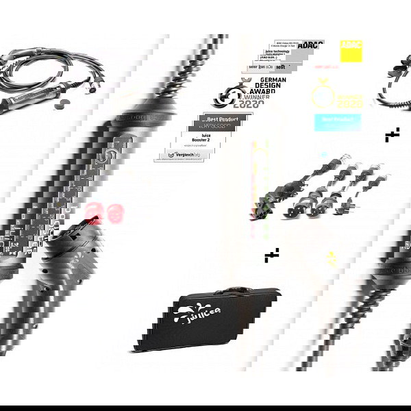 Juice Technology JUICE BOOSTER 2 Traveller Plus EV Set (EU) (anthrazit/schwarz, 1,4 - 22 kW, 3,1 Meter Kabel) Cargador EV Juice Technology JUICE BOOSTER 2 Traveller Plus EV Set (EU) (anthrazit/schwarz, 1,4 - 22 kW, 3,1 Meter Kabel) Cargador EV