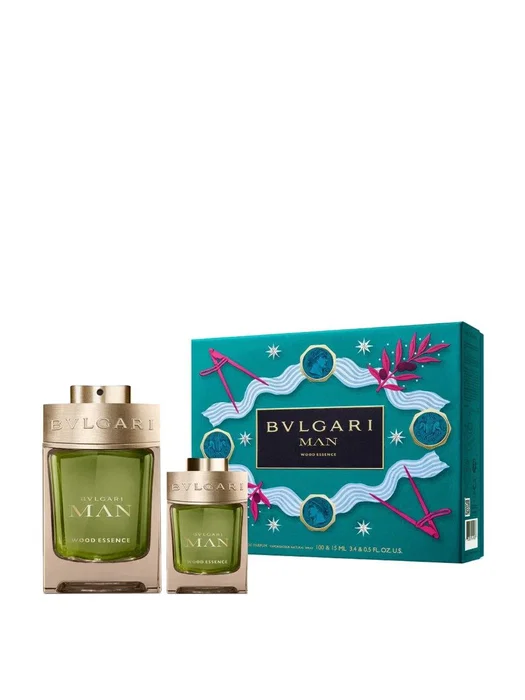 Bvlgari Wood Essence Eau De Parfum para Hombre - Set de 100 ml + 15 ml Miniature Bvlgari Wood Essence Eau De Parfum para Hombre - Set de 100 ml + 15 ml Miniature