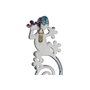 DKD Home Decor Decoración de Pared de Resina Lagartiga Multicolor (Set de 2)
