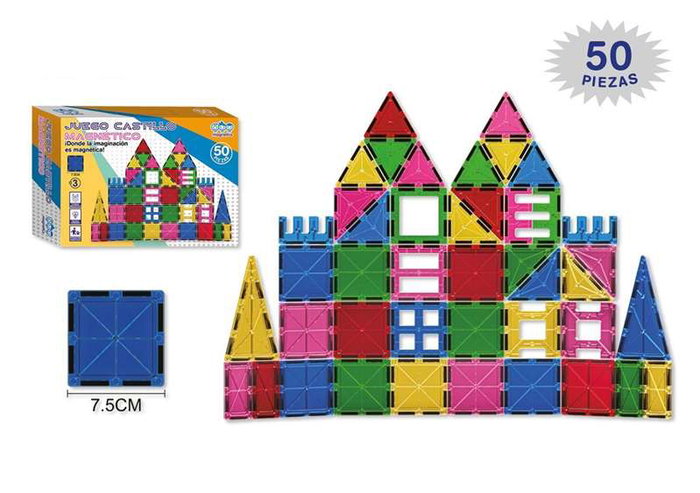 Jugatoys - magnetics Juego de construcción Magnético Castillo 50 piezas