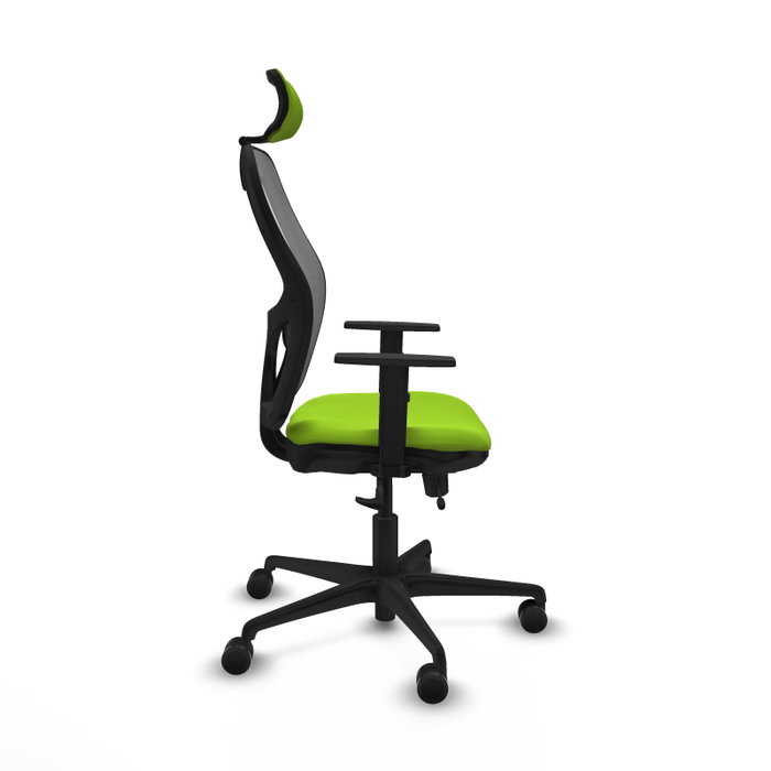 PIQUERAS Y CRESPO Silla de oficina Jorquera con mecanismo Sincro/Traslack, Pistacho y Gris