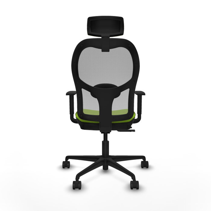 PIQUERAS Y CRESPO Silla de oficina Jorquera con mecanismo Sincro/Traslack, Pistacho y Gris