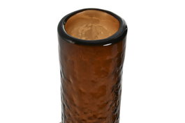 DKD Home Decor Jarrón Moderno Marron Cristal 12.5 x 50.5 x 12.5 cm
