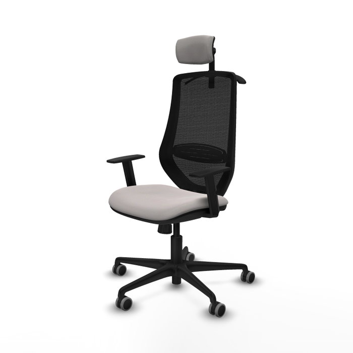 PIQUERAS Y CRESPO Silla de oficina Mardos con mecanismo Sincro Blanco y Negro PIQUERAS Y CRESPO Silla de oficina Mardos con mecanismo Sincro Blanco y Negro