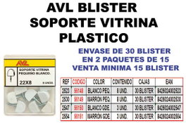 Soporte para vitrina blanco pequeño
