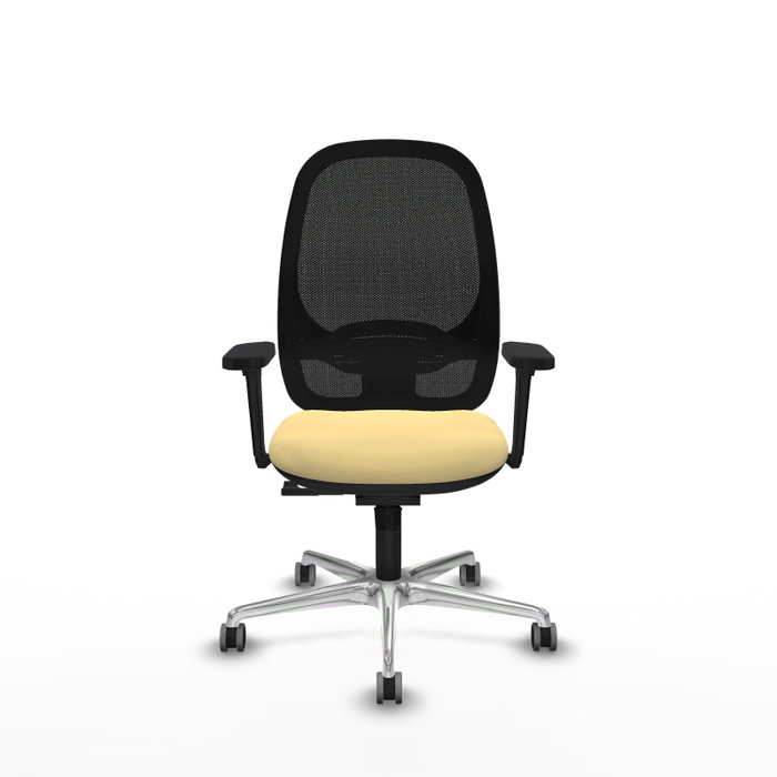 PIQUERAS Y CRESPO Silla de oficina Cilanco con mecanismo Sincro, Crema y Negro PIQUERAS Y CRESPO Silla de oficina Cilanco con mecanismo Sincro, Crema y Negro