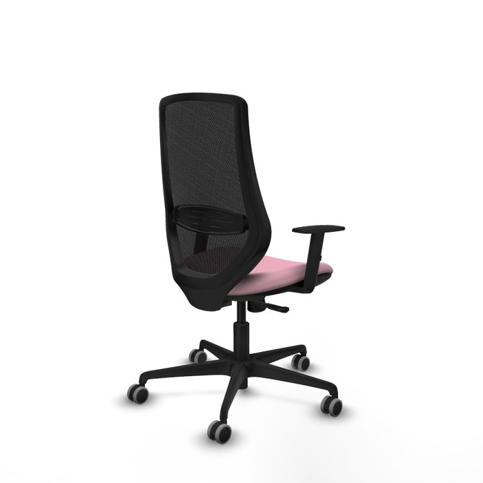 PIQUERAS Y CRESPO Silla de oficina Mardos Rosa con mecanismo Sincro