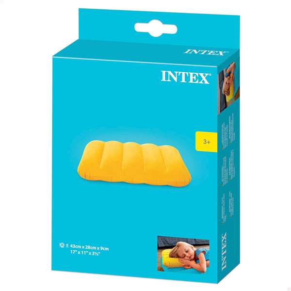 Intex Almohada Flocada PVC Rayon 43x28x9cm Colores Surtidos
