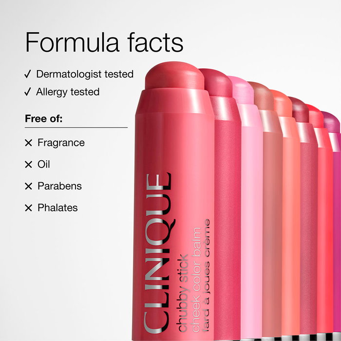 Clinique Chubby Stick Bálsamo Colorete en Barra para Mejillas, Tono Amp'd Up Apple, 6 g