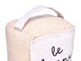 GIFTDECOR Tope de puerta cubo Be Happy Blanco