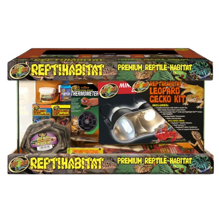 ZooMed ReptiHabitat Leopard Gecko Kit con terrario de 45 litros ZooMed ReptiHabitat Leopard Gecko Kit con terrario de 45 litros