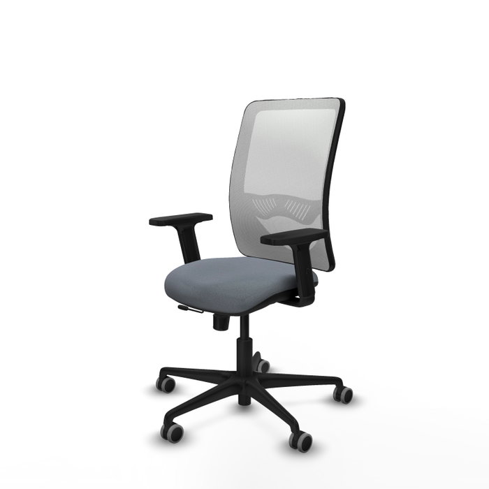 PIQUERAS Y CRESPO Silla de oficina Zulema con mecanismo Sincro/Traslack, Gris y Blanco PIQUERAS Y CRESPO Silla de oficina Zulema con mecanismo Sincro/Traslack, Gris y Blanco