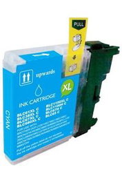 LSM Cartucho de Tinta Compatible Cian para Brother LC980XL/LC1100XL Alta Capacidad