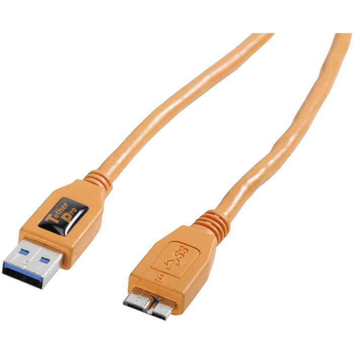 Tether TetherPro USB 3.0 A/Micro B 4,6m Naranja Tether TetherPro USB 3.0 A/Micro B 4,6m Naranja
