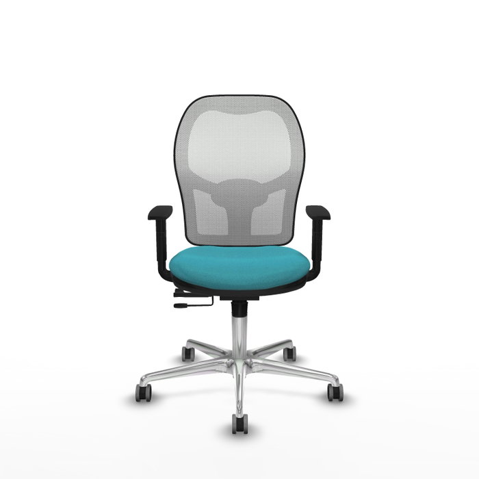 PIQUERAS Y CRESPO Silla de oficina Jorquera Turquesa y Blanco