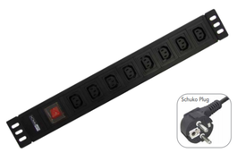 WP WPN-PDU-G05-08 Base Múltiple 2m 8 Salidas AC Negro