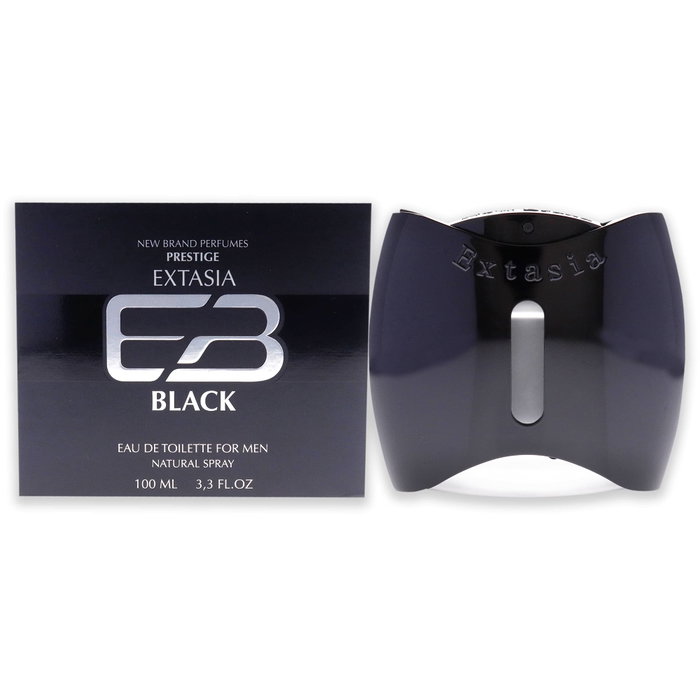 New Brand Extasia Black para hombre 100 ml Spray