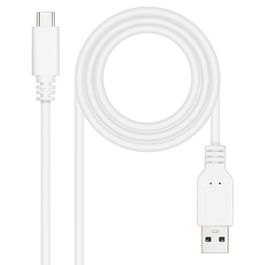 NANO CABLE Cable USB 2.0 USB-C/M-A/M 1.5M Blanco 3A 480Mbps