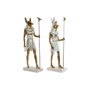 DKD Home Decor Figuras de Resina Egipcias de 7x11,5x36 cm, Pack de 2