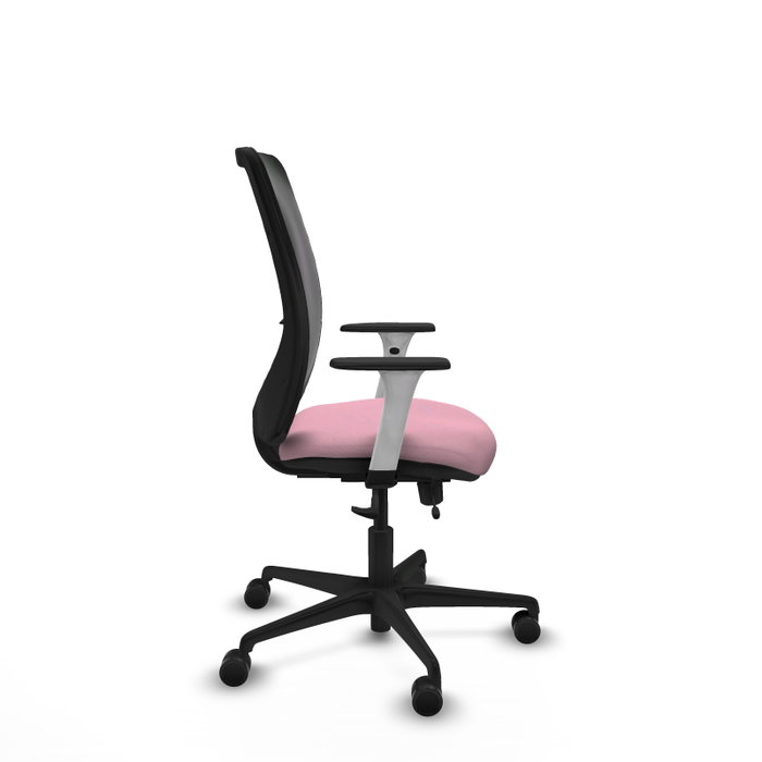 PIQUERAS Y CRESPO Silla de oficina Zulema Rosa con mecanismo Sincro/Traslack
