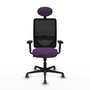 PIQUERAS Y CRESPO Silla de oficina Zulema Morado con mecanismo Sincro