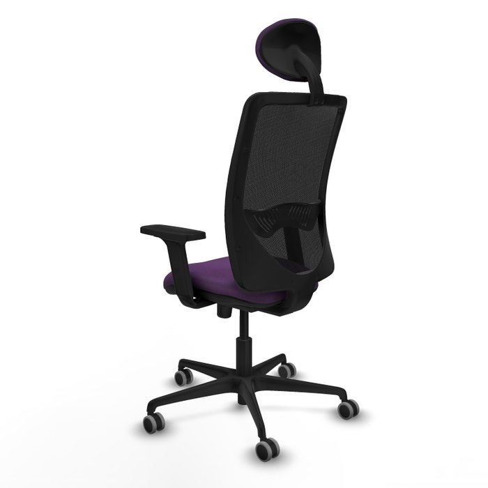 PIQUERAS Y CRESPO Silla de oficina Zulema Morado con mecanismo Sincro