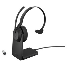 Jabra Evolve2 55 Link380a UC Mono con Soporte de Carga
