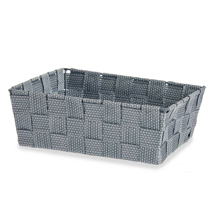 Cesta Multiusos Kipit Gris Poliéster Tela Trenzada 2,4 L (24 Unidades) Cesta Multiusos Kipit Gris Poliéster Tela Trenzada 2,4 L (24 Unidades)