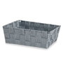 Cesta Multiusos Kipit Gris Poliéster Tela Trenzada 2,4 L (24 Unidades)