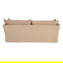 Sofá 3 Plazas Beige Oscuro Tejido 221 X 103 X 72 cm
