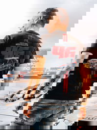 Camiseta de Manga Corta Hombre RADIKAL WINNERS NEVER QUIT Negro L