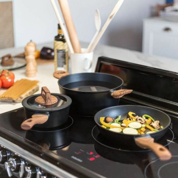 Livoo Juego de utensilios de cocina de 5 piezas - Negro - MZP147