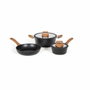 Livoo Juego de utensilios de cocina de 5 piezas - Negro - MZP147
