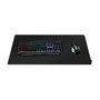 LogiLink Mauspad XXL negro con bordes cosidos