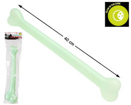 Hueso Fluorescente 40 cm Accesorio Halloween Disfraz Cavernícola Esqueleto