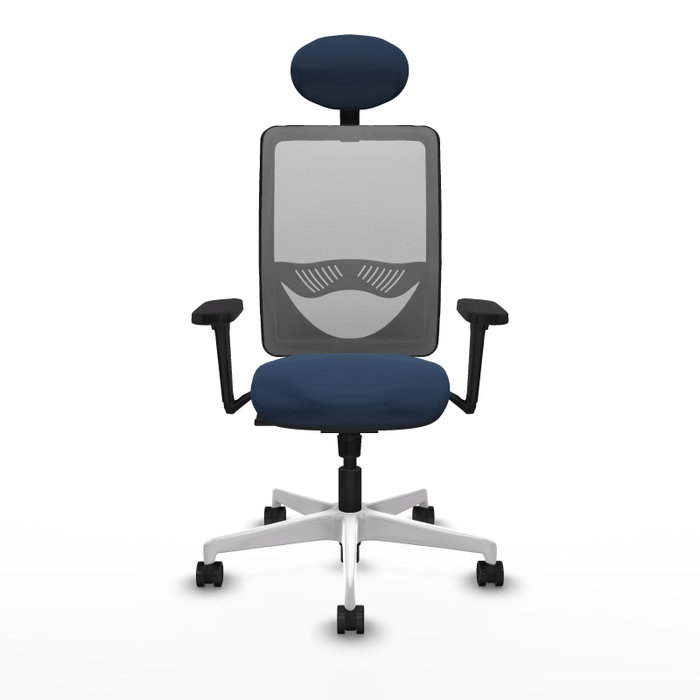PIQUERAS Y CRESPO Silla de oficina Zulema con mecanismo Sincro, Azul marino y Gris PIQUERAS Y CRESPO Silla de oficina Zulema con mecanismo Sincro, Azul marino y Gris