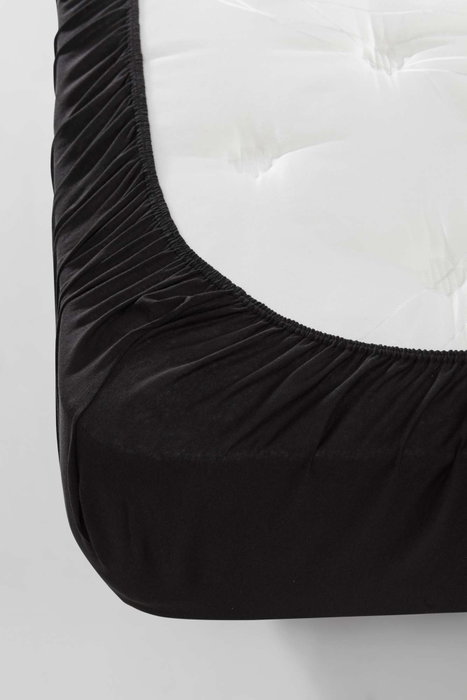 L'essentiel linge de maison Juego de Sábanas Individuales 100x200cm Algodón Poliéster Negro Marrón Confortable