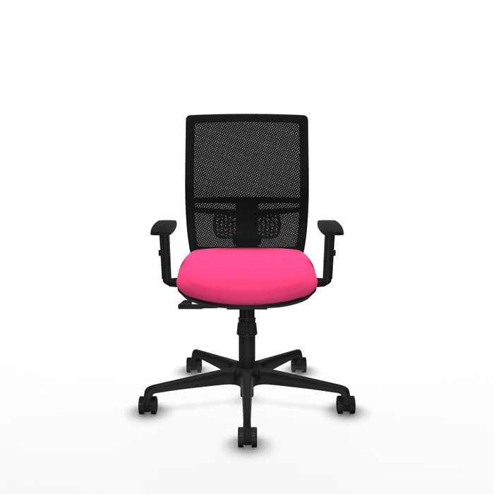 PIQUERAS Y CRESPO Silla de oficina Yunquera Rosa y Negro
