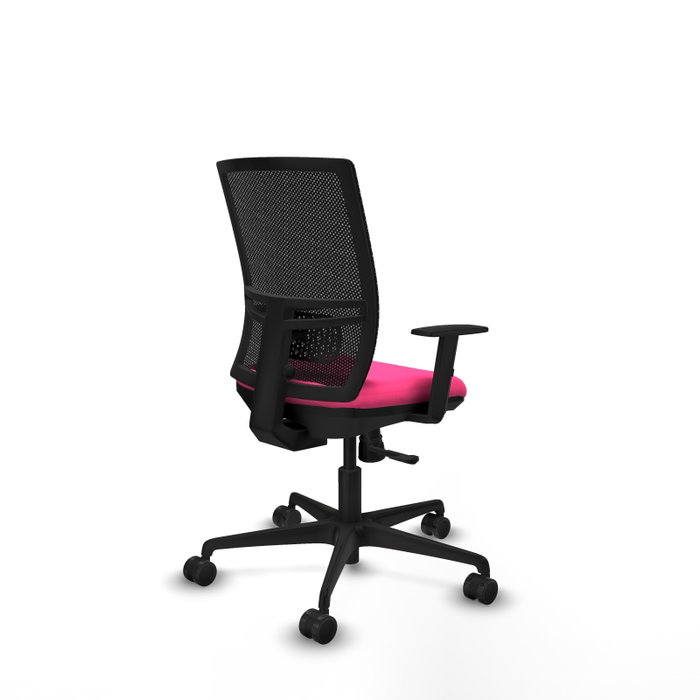 PIQUERAS Y CRESPO Silla de oficina Yunquera Rosa y Negro