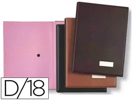 Pardo Portafirmas 0875 18 Departamentos Negro