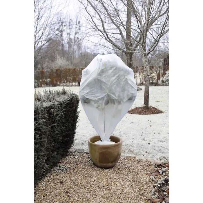 NATURE Juego de 3 Fundas de Invierno para Plantas 30 g/m², Altura 75 cm x Diámetro 48 cm, Color Blanco NATURE Juego de 3 Fundas de Invierno para Plantas 30 g/m², Altura 75 cm x Diámetro 48 cm, Color Blanco