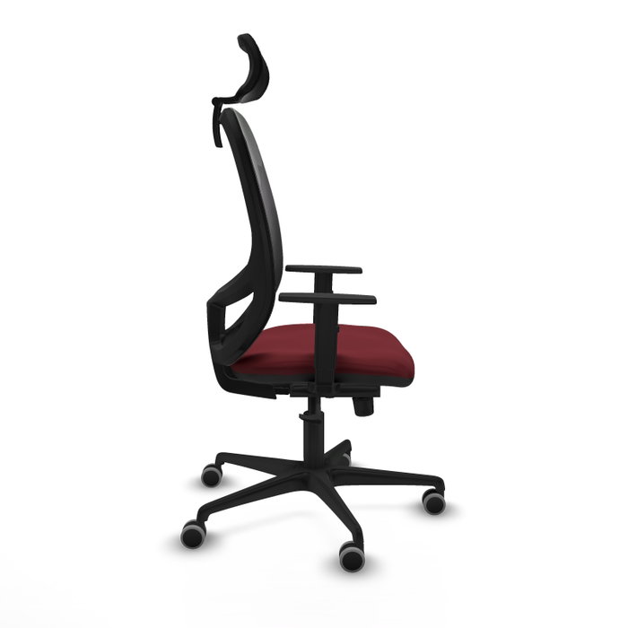 PIQUERAS Y CRESPO Silla de oficina Cilanco con mecanismo Sincro, Granate y Negro PIQUERAS Y CRESPO Silla de oficina Cilanco con mecanismo Sincro, Granate y Negro