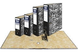 Unisystem Archivador Palanca Novoclas 65 mm A4 Rado Cartón Forrado Negro