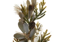 DKD Home Decor Rama Navidad Alpina Verde PVC 10 x 72 x 20 cm