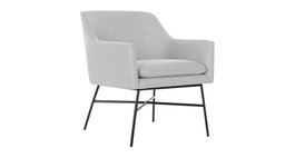 DKD Home Decor Sillon Scandi Greige Negro 62 x 75 x 66 cm