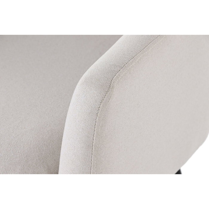 DKD Home Decor Sillón de Poliéster y Metal Greige