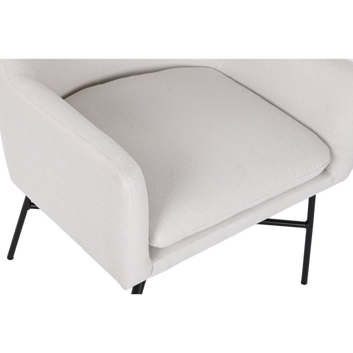 DKD Home Decor Sillón de Poliéster y Metal Greige